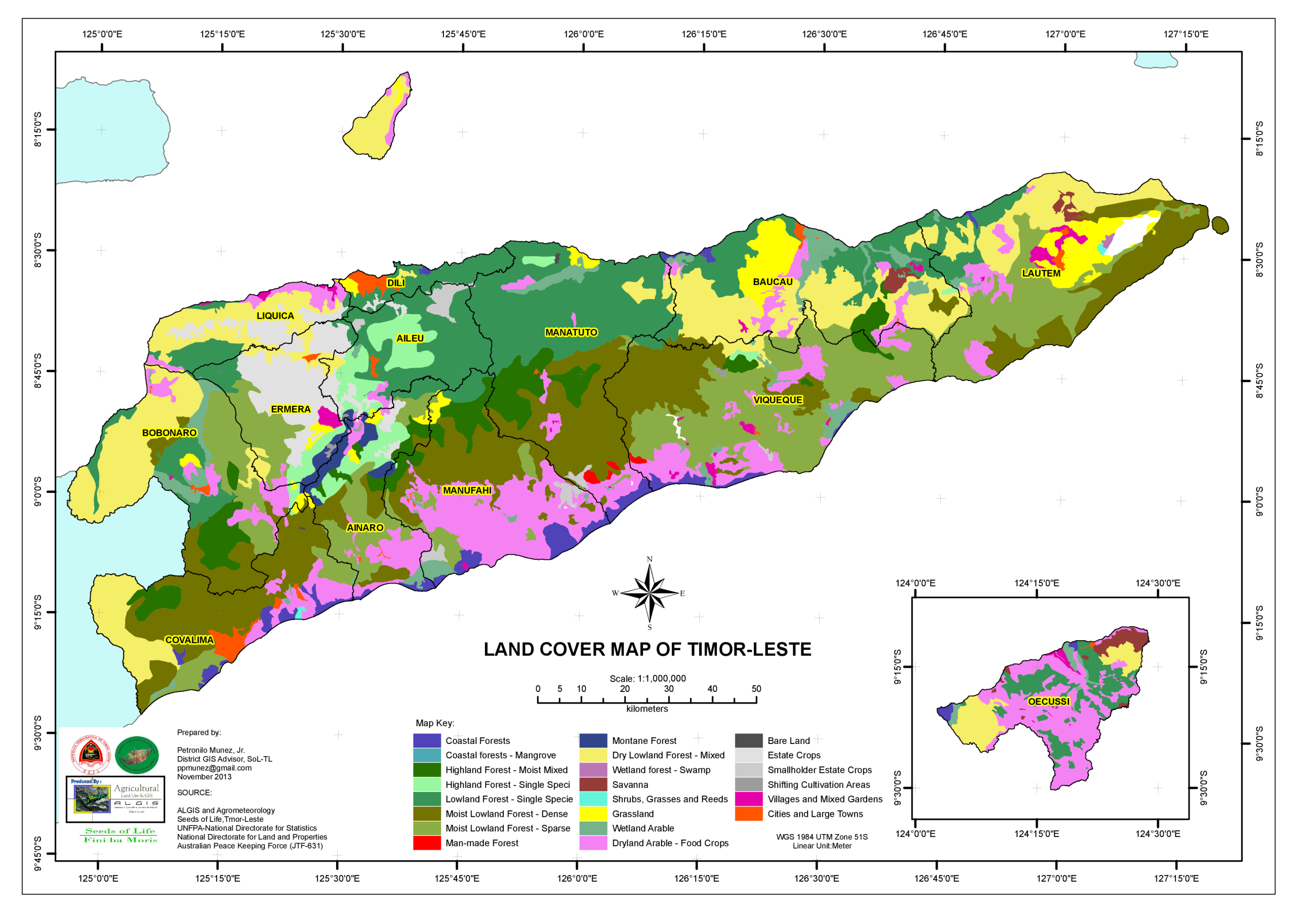 Peta Wilayah Timor Leste